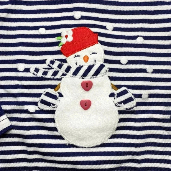 Le Top Boutique Toddler Girls Snowman Holiday Top & Pants Outfit Set Sz 24M NWT - Picture 4 of 9